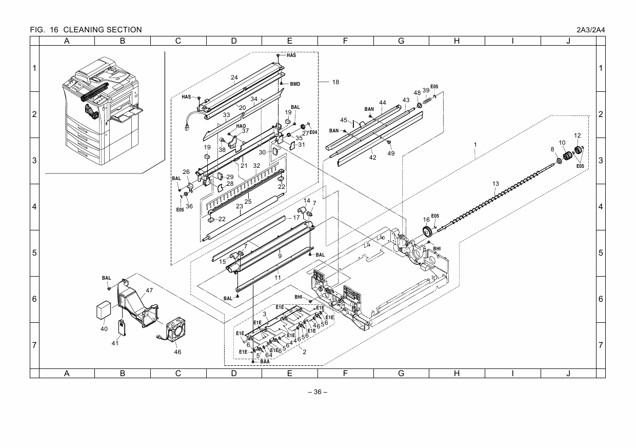 KYOCERA Copier KM-4230 5230 Parts Manual-6